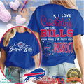I Love Crocheting and the Buffalo Bills Perfect Fan Gift Women's T Shirt - Limotees LLC