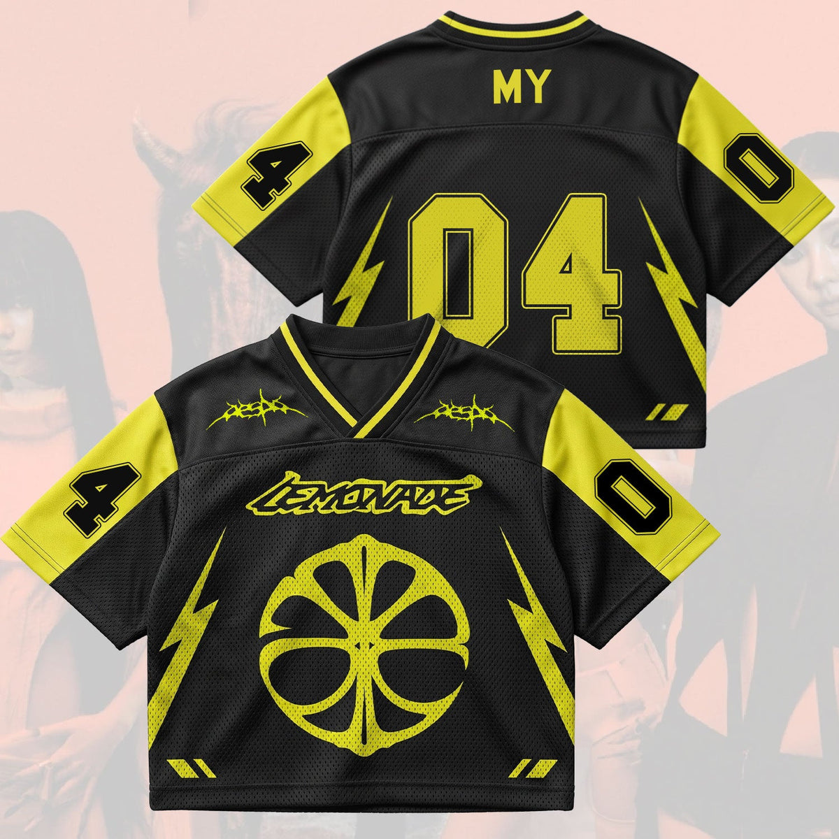 Iconic Lemonade Aespa Style Mix Mesh Jersey Fan Edition