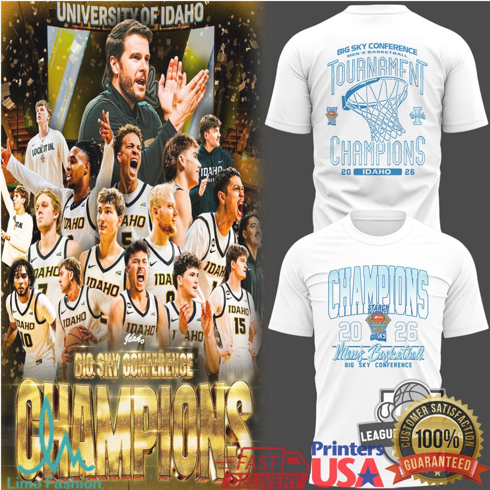 Idaho Vandals Big Sky Conference Tournament Champions 2026 T Shirt - Limotees LLC