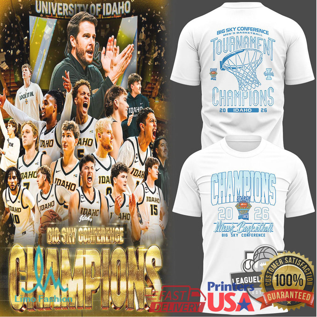Idaho Vandals Big Sky Conference Tournament Champions 2026 T Shirt - Limotees LLC