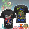Illinois Fighting Illini “Built To Play” Rat Mascot T Shirt Black - Limotees LLC