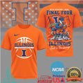 Illinois Fighting Illini NCAA Division I 2026 Final Four Hail to the Orange T Shirt - Limotees LLC