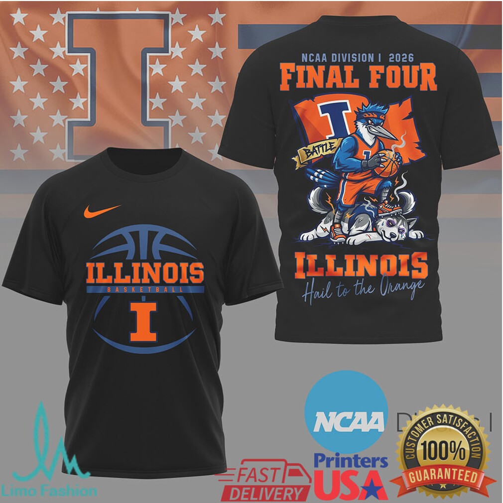 Illinois Fighting Illini NCAA Division I 2026 Final Four Hail to the Orange T Shirt - Limotees LLC