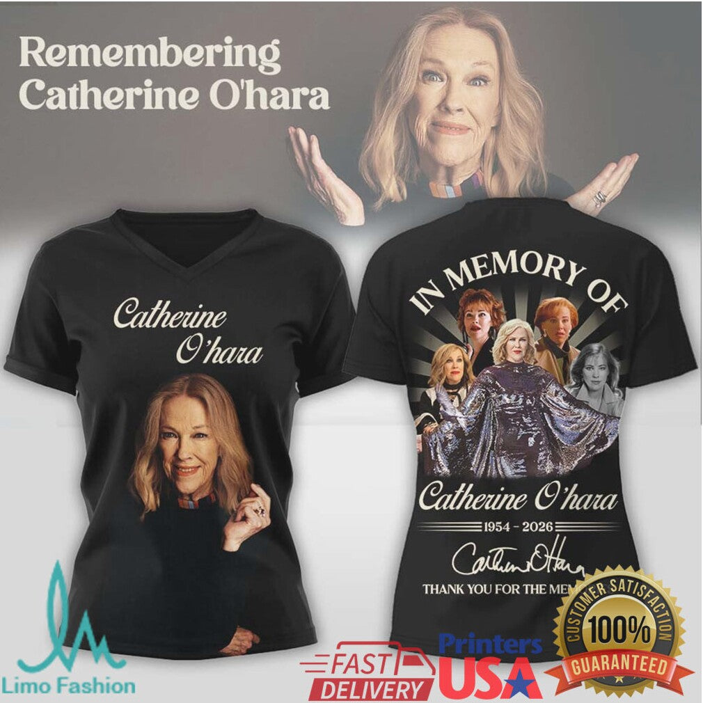 In Memory of Catherine O'Hara 1954 2026 Tribute Fan T Shirt & Hoodie - Limotees LLC