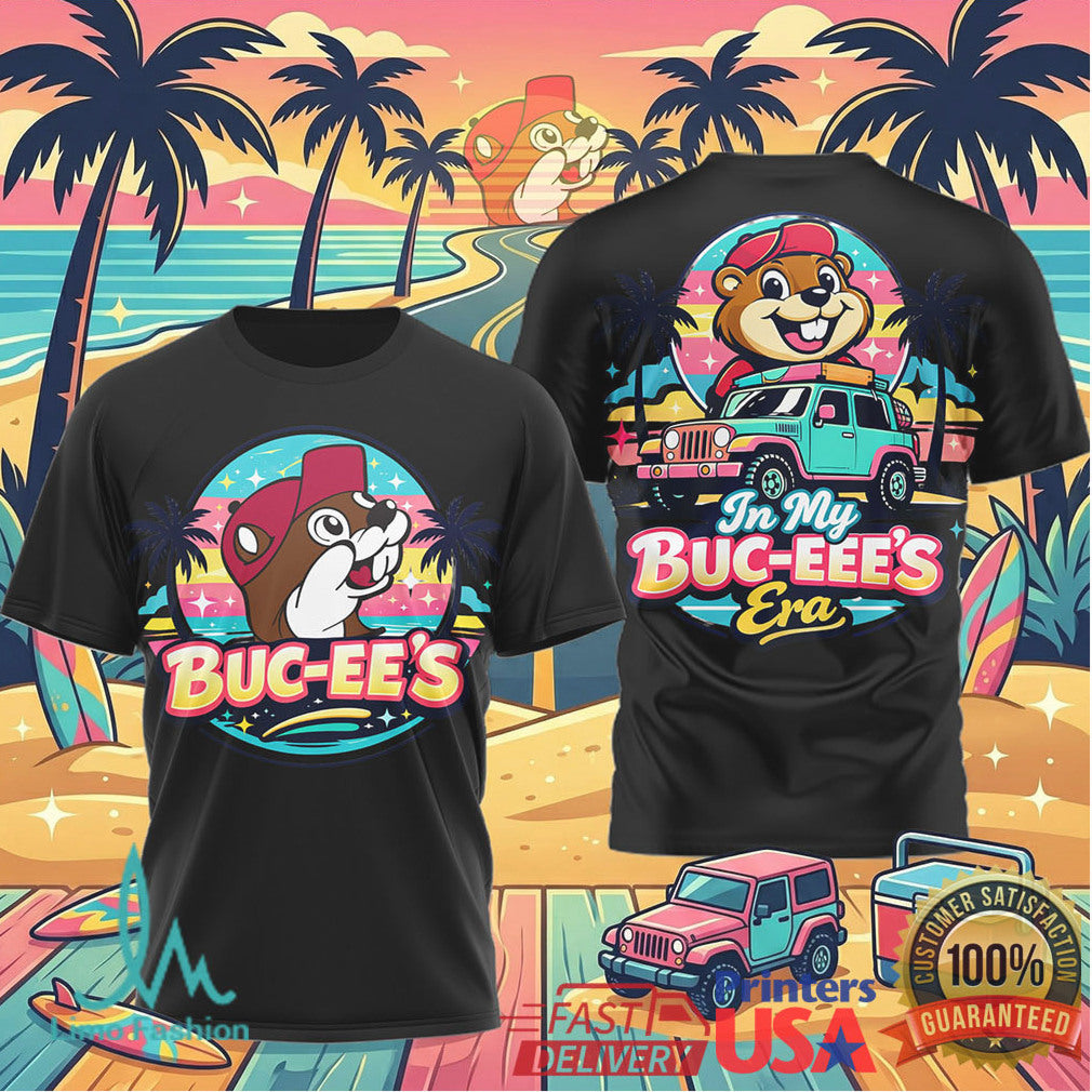 In My Buc ee’s Era Tropical Palm Tree Beach Jeep Adventure T Shirt - Limotees LLC