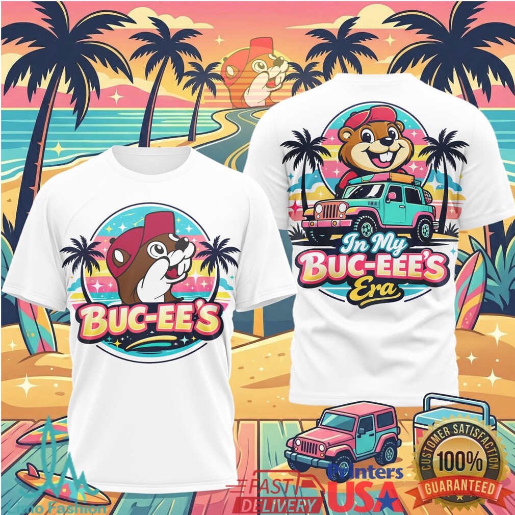 In My Buc ee’s Era Tropical Palm Tree Beach Jeep Adventure T Shirt - Limotees LLC