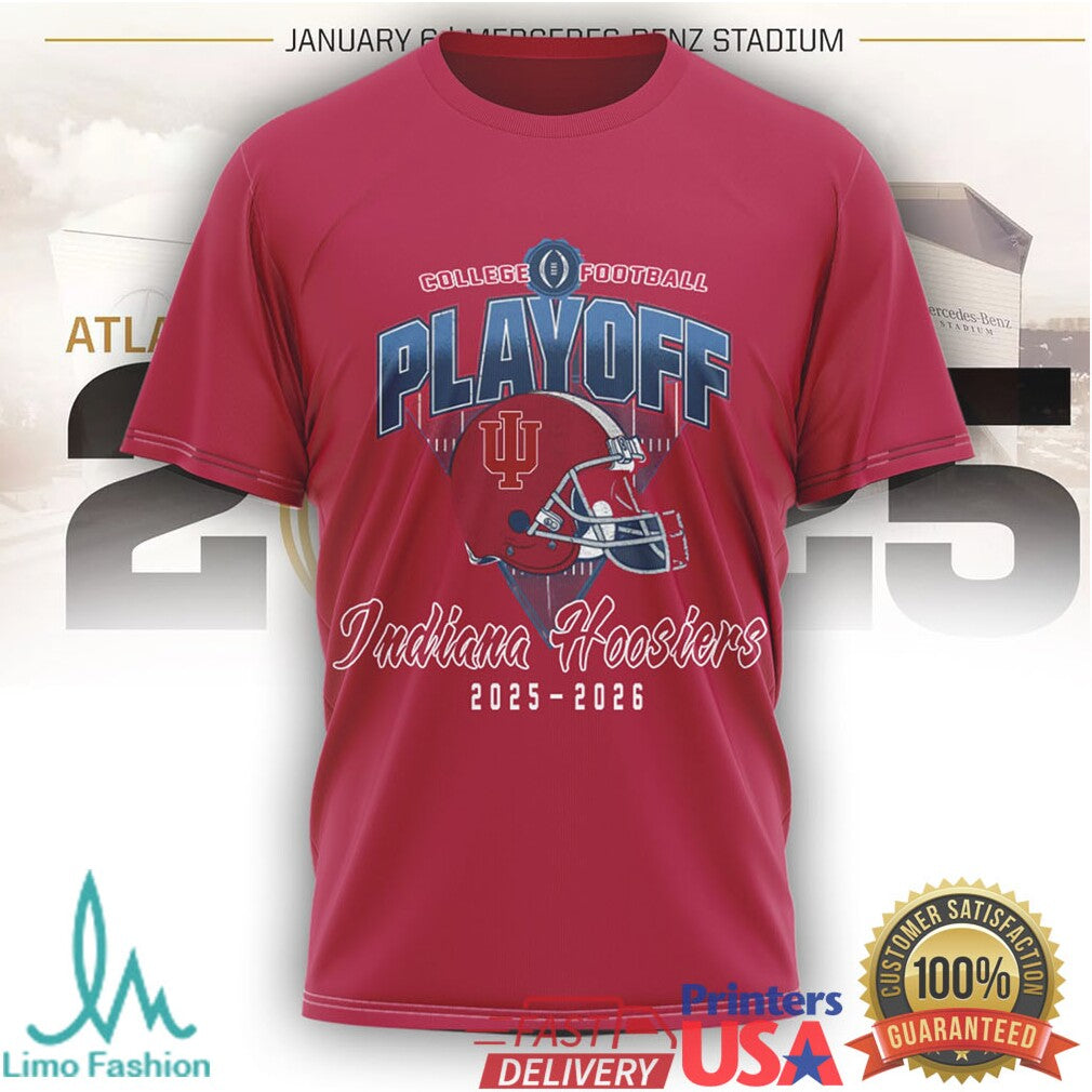 Indiana Hoosiers 2025 2026 College Football Playoff Mascot Graphic T Shirt