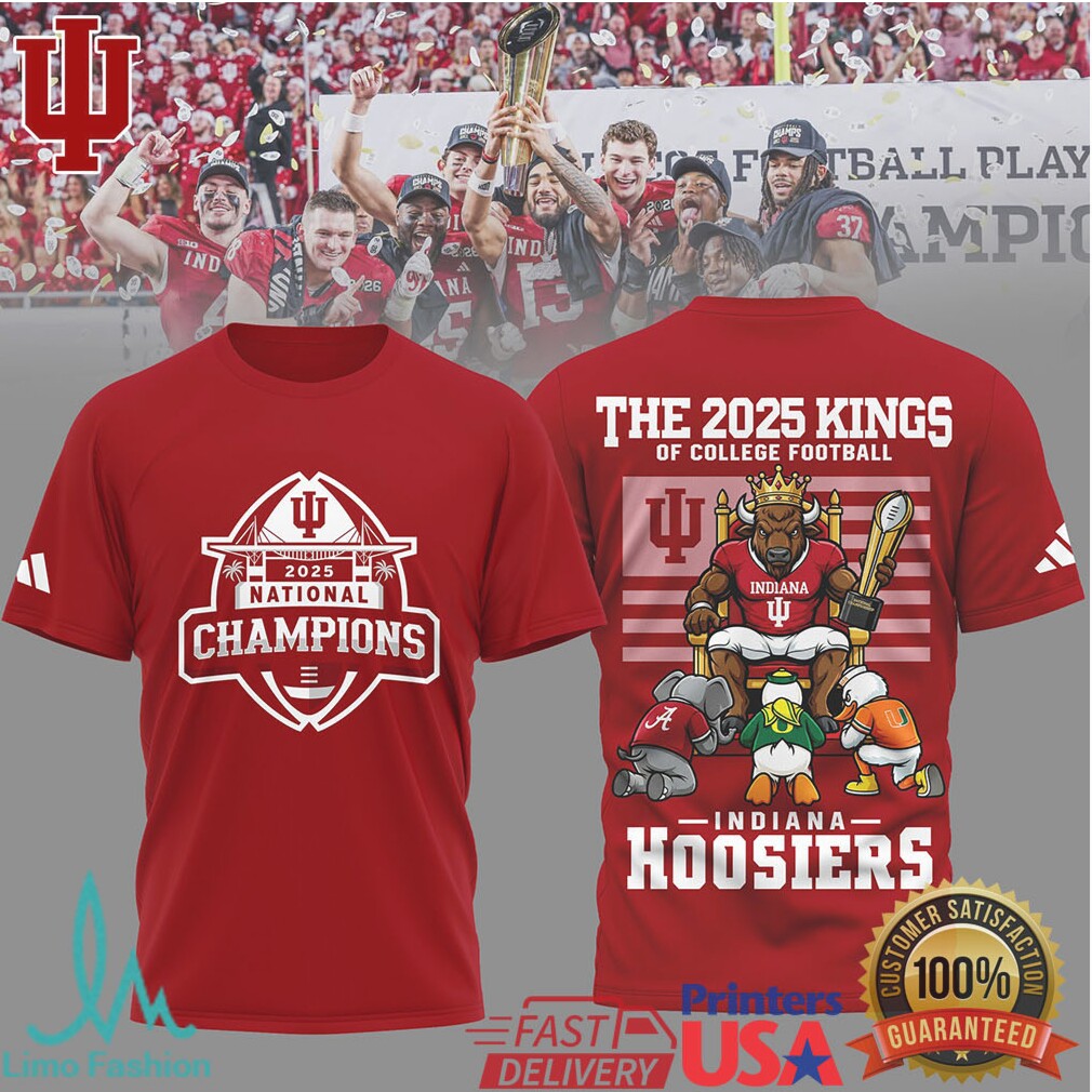 Indiana Hoosiers 2025 National Champions Kings Football Tshirt - Limotees LLC