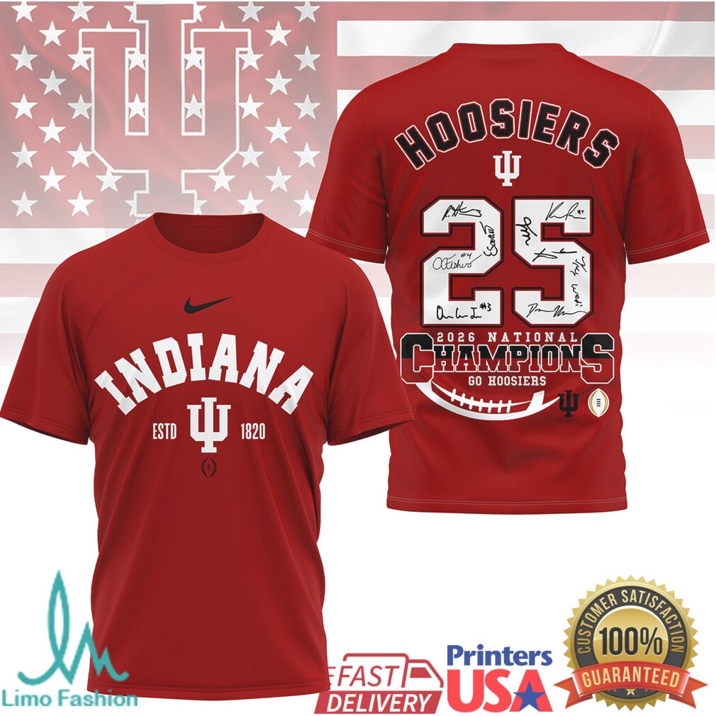 Indiana Hoosiers 2026 Champions Signature Roster Shirt - Limotees LLC