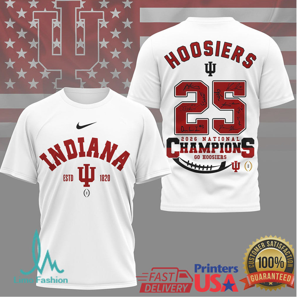 Indiana Hoosiers 2026 Champions Signature Roster Shirt - Limotees LLC