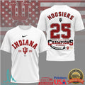 Indiana Hoosiers 2026 National Champions Football T Shirt Go Hoosiers Signed Roster Commemorative T Shirt - Limotees LLC
