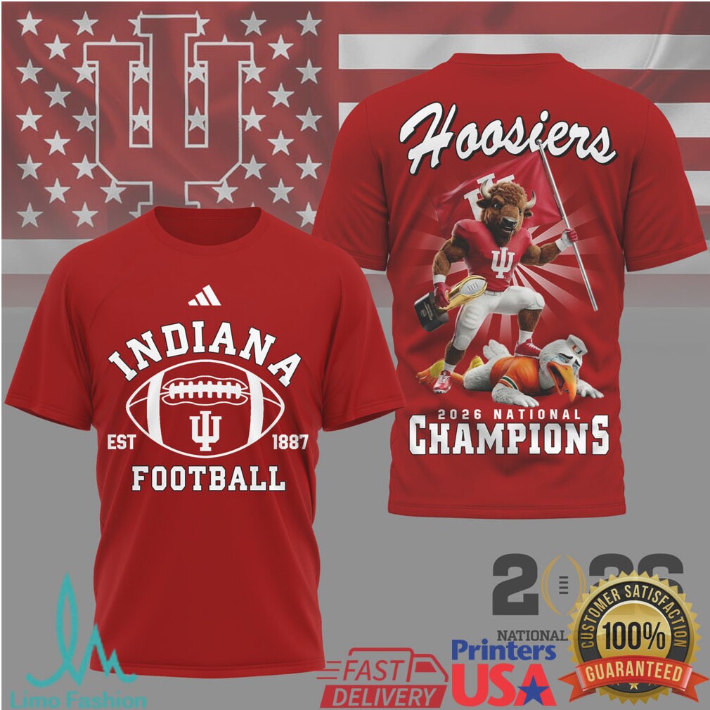 Indiana Hoosiers 2026 National Champions Mascot T Shirt - Limotees LLC