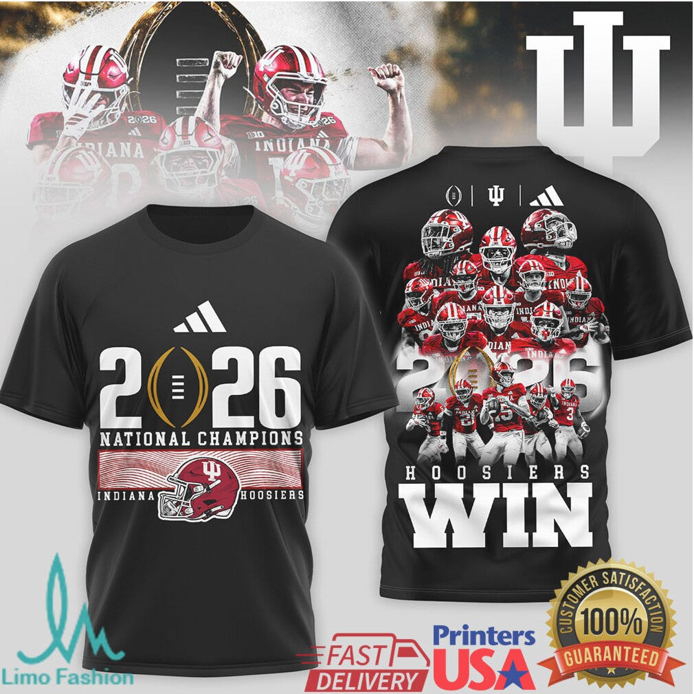 Indiana Hoosiers 2026 National Champions Team Win Tshirt - Limotees LLC