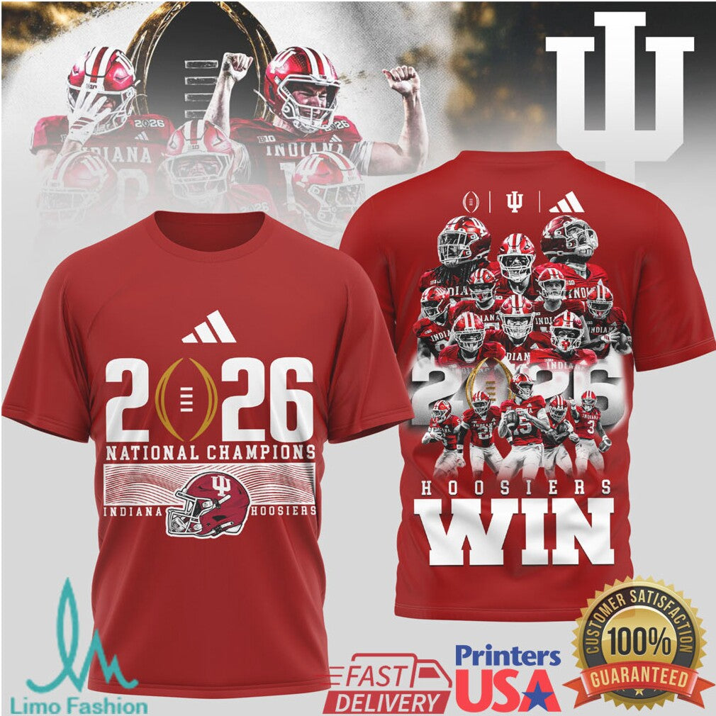 Indiana Hoosiers 2026 National Champions Team Win Tshirt - Limotees LLC