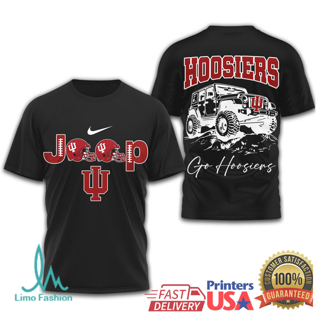 Indiana Hoosiers Jeep Offroad Adventure Fan Tshirt - Limotees LLC