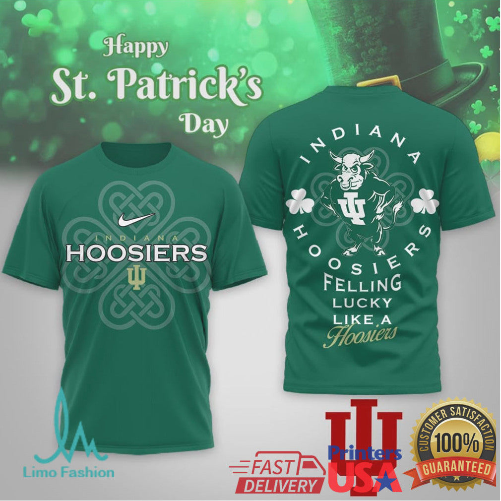 Indiana Hoosiers St. Patrick's Day Celtic Knot Lucky T Shirt - Limotees LLC