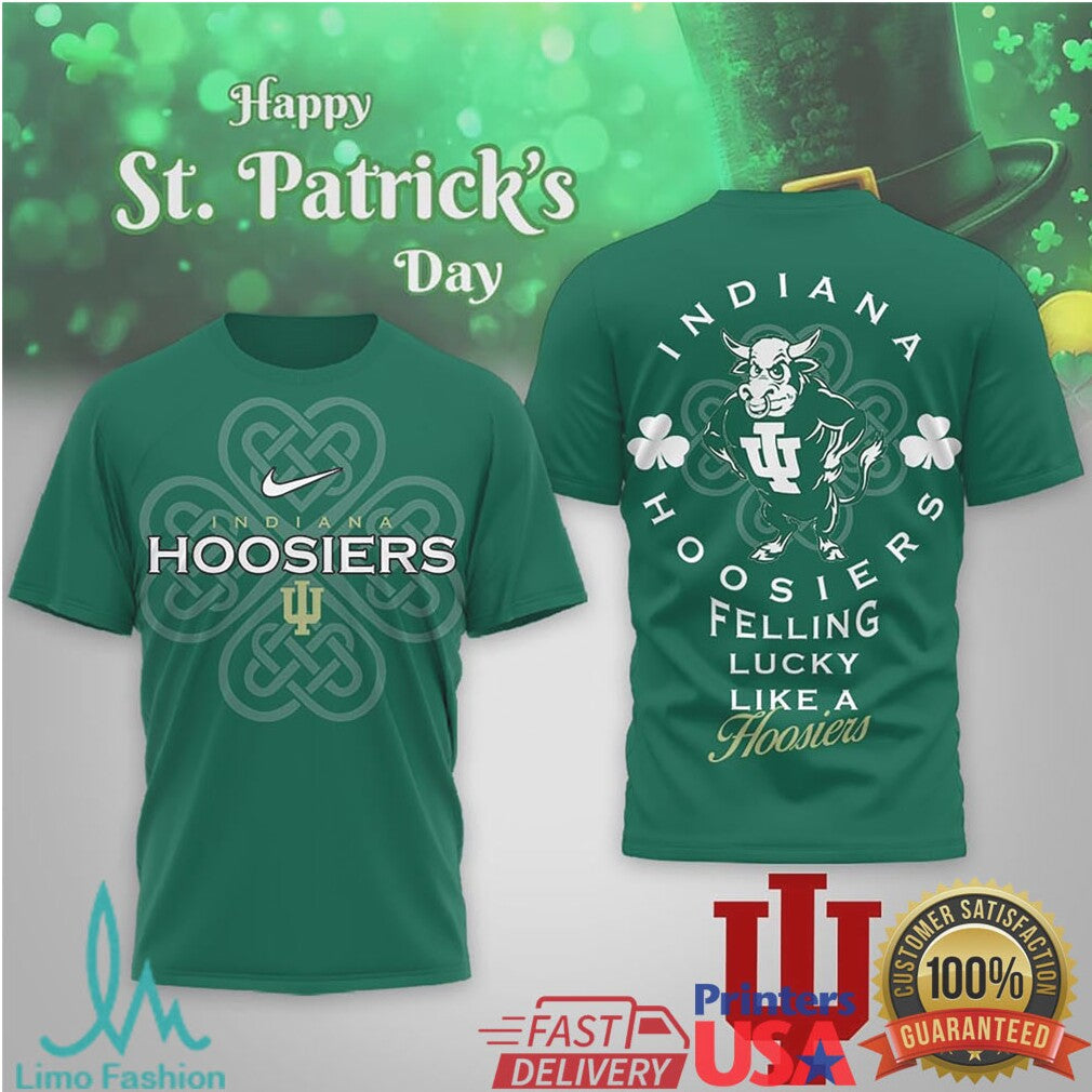 Indiana Hoosiers St. Patrick's Day Celtic Knot Lucky T Shirt - Limotees LLC
