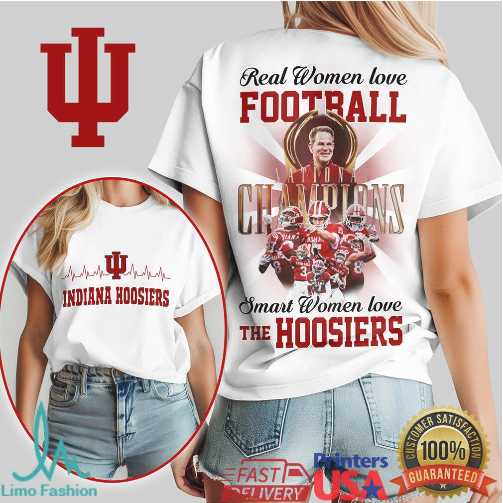 Indiana Hoosiers Women Football National Champions Tshirt - Limotees LLC