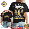 Indiana Pacers This Nurse Loves Her Pacers NBA Basketball Nursing T Shirt