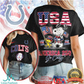 Indianapolis Colts America 250 Snoopy Patriotic USA T Shirt - Limotees LLC