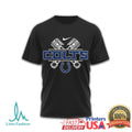Indianapolis Colts Biker T Shirt Live To Ride Motorcycle Piston T shirt - Limotees LLC