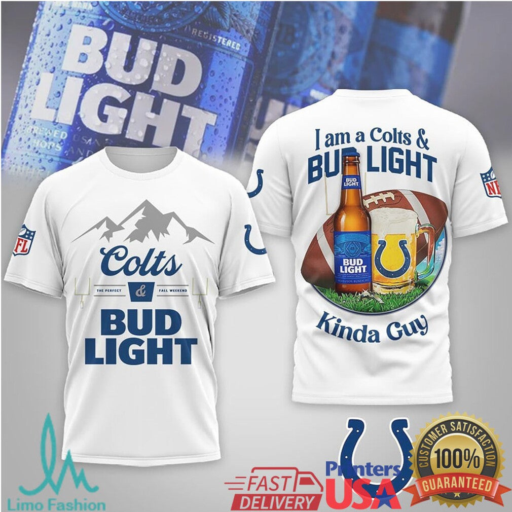 Indianapolis Colts Bud Light Kinda Guy Girl Football Shirt