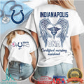 Indianapolis Colts CNA Caduceus Wings T Shirt Certified Nursing Assistant - Limotees LLC