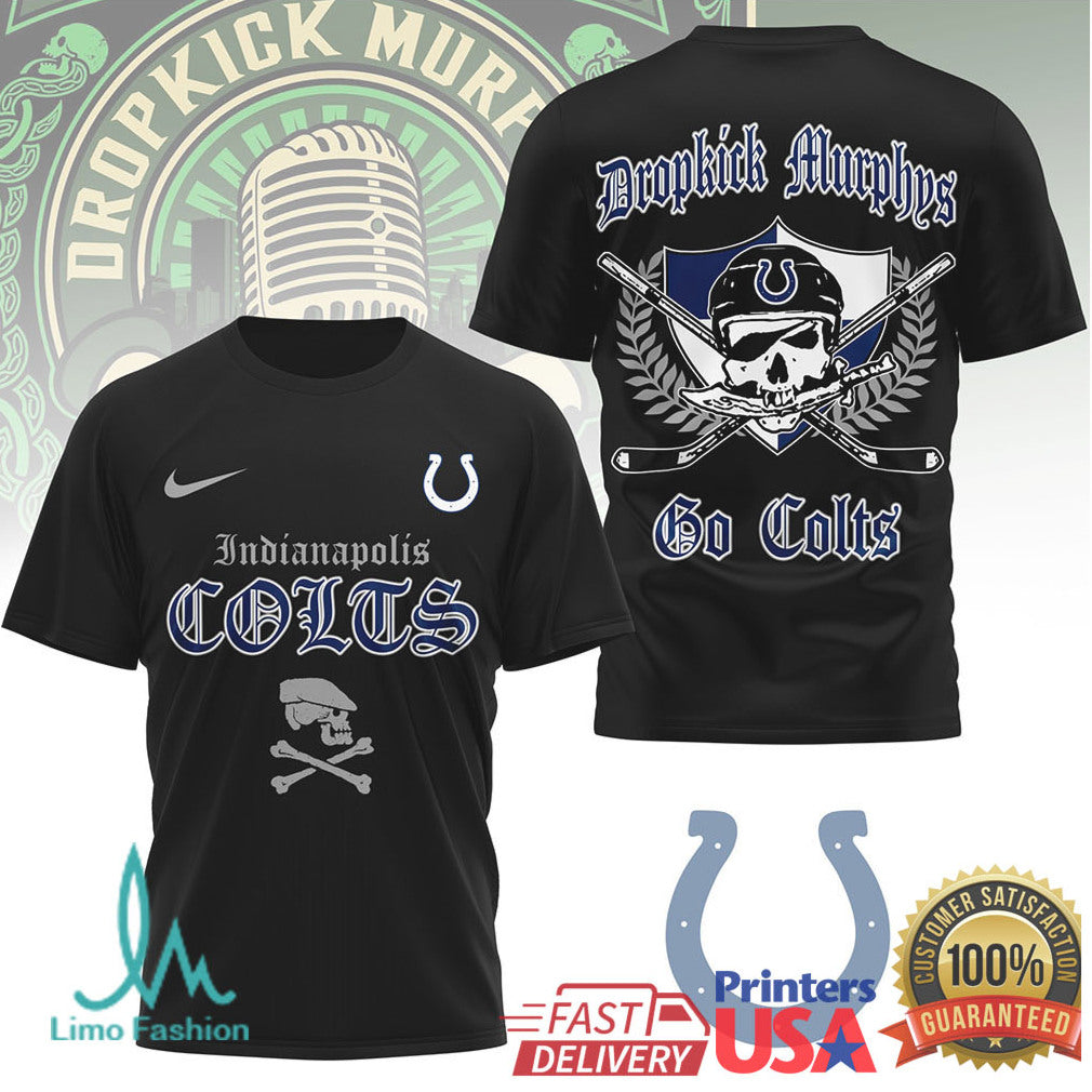 Indianapolis Colts Dropkick Murphys Celtic Style Fan T Shirt - Limotees LLC