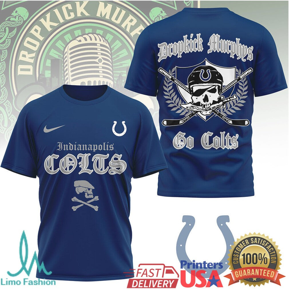Indianapolis Colts Dropkick Murphys Celtic Style Fan T Shirt - Limotees LLC