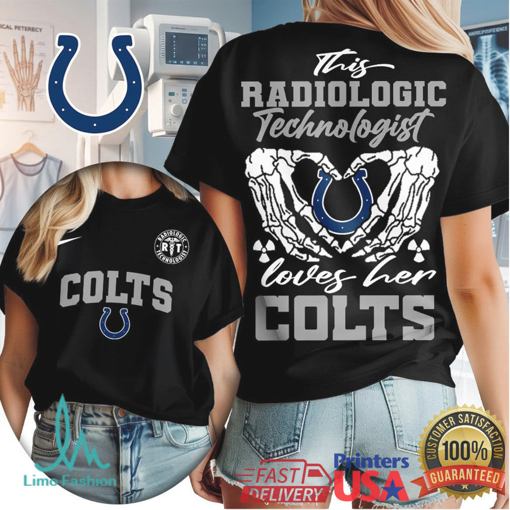 Indianapolis Colts Football This Radiologic Technologist Loves Her Colts Women's Fan Medical Professional T Shirt - Limotees LLC