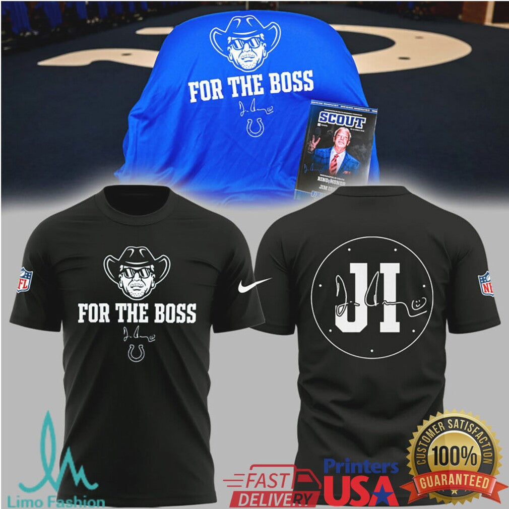 Indianapolis Colts For The Boss Tribute Signature Graphic T Shirt - Limotees LLC