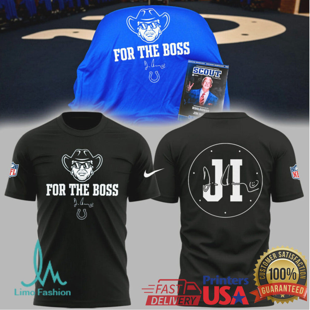 Indianapolis Colts For The Boss Tribute Signature Graphic T Shirt - Limotees LLC