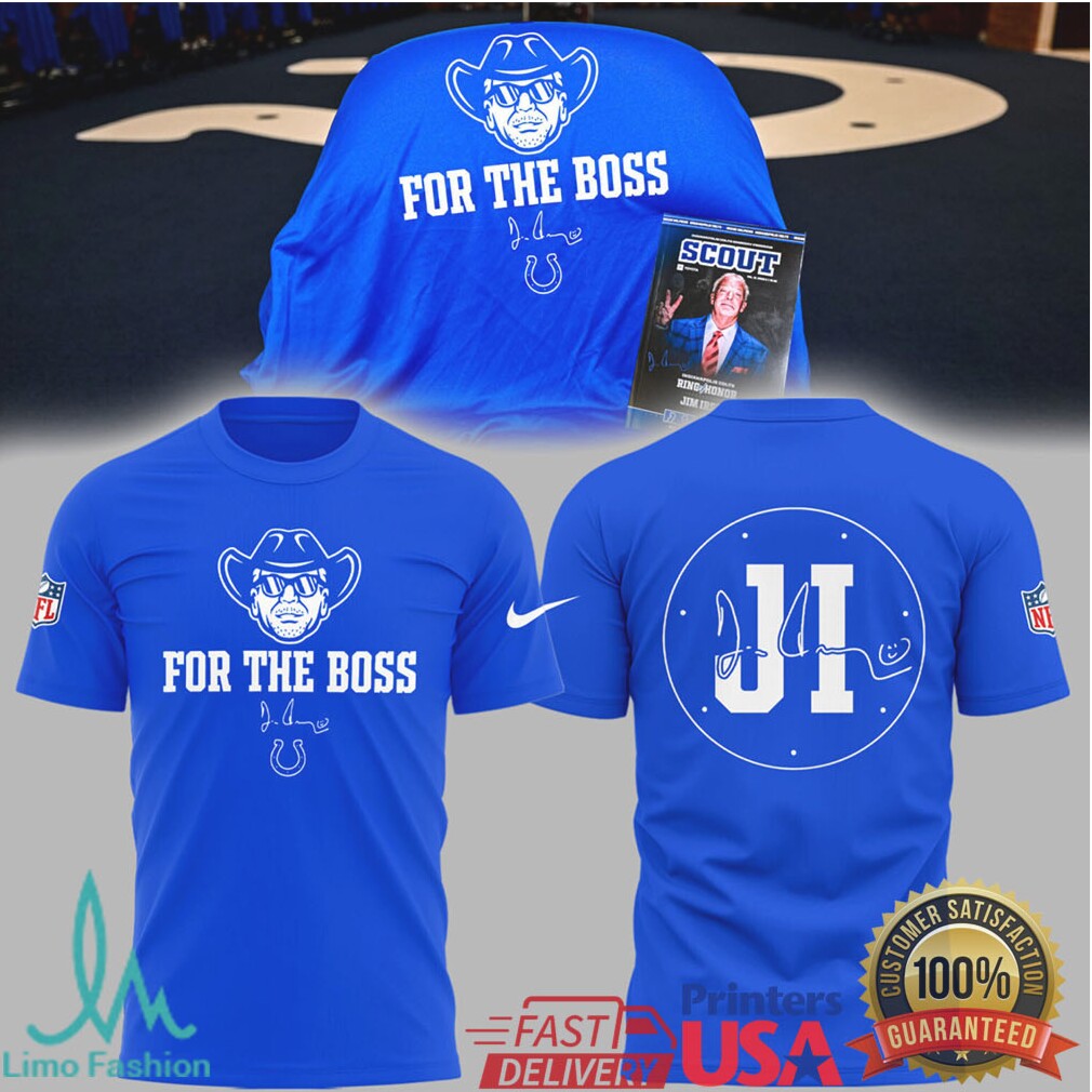Indianapolis Colts For The Boss Tribute Signature Graphic T Shirt - Limotees LLC