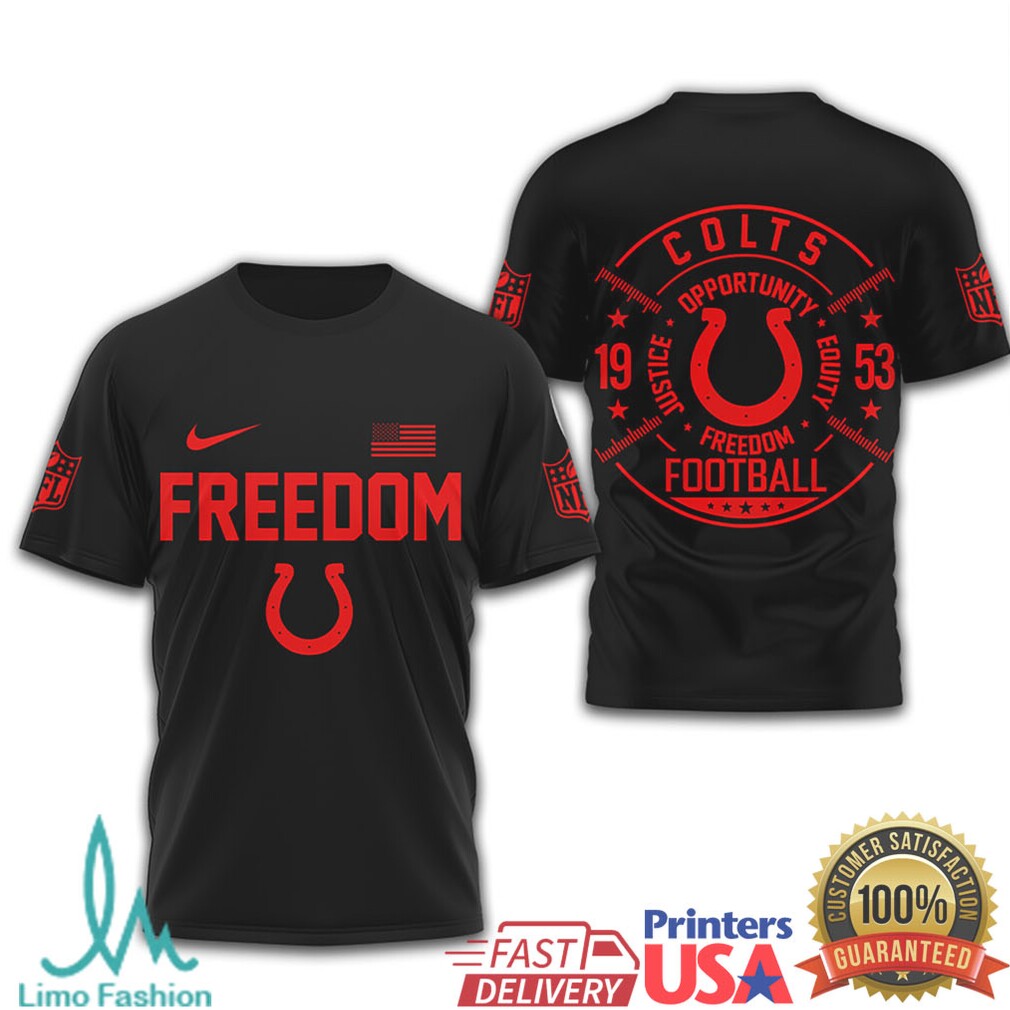 Indianapolis Colts Freedom Football Justice Opportunity Equity T Shirt - Limotees LLC