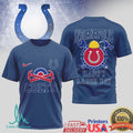 Indianapolis Colts Happy Labor Day Horseshoe Workwear T Shirt - Limotees LLC