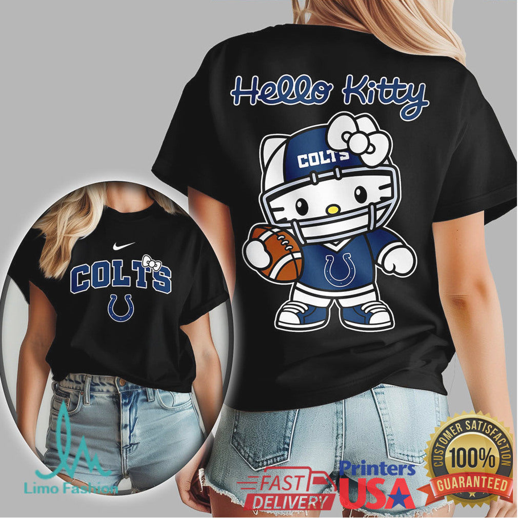 Indianapolis Colts Hello Kitty Helmet Design Women'S Tshirt - Limotees LLC