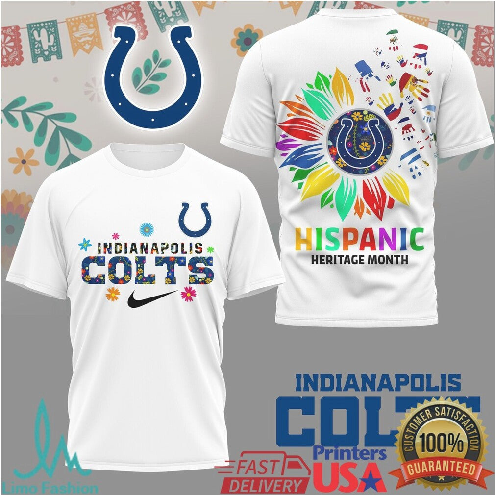 Indianapolis Colts Hispanic Heritage Month Cultural Pride T Shirt - Limotees LLC