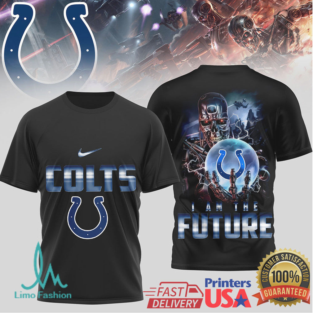 Indianapolis Colts “I Am The Future” Cyborg Sci Fi Fan T Shirt - Limotees LLC