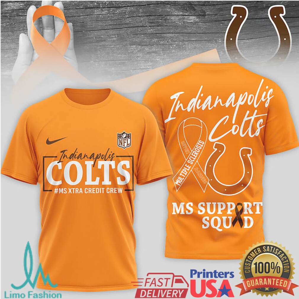 Indianapolis Colts MS Support Squad Awareness T Shirt - Limotees LLC