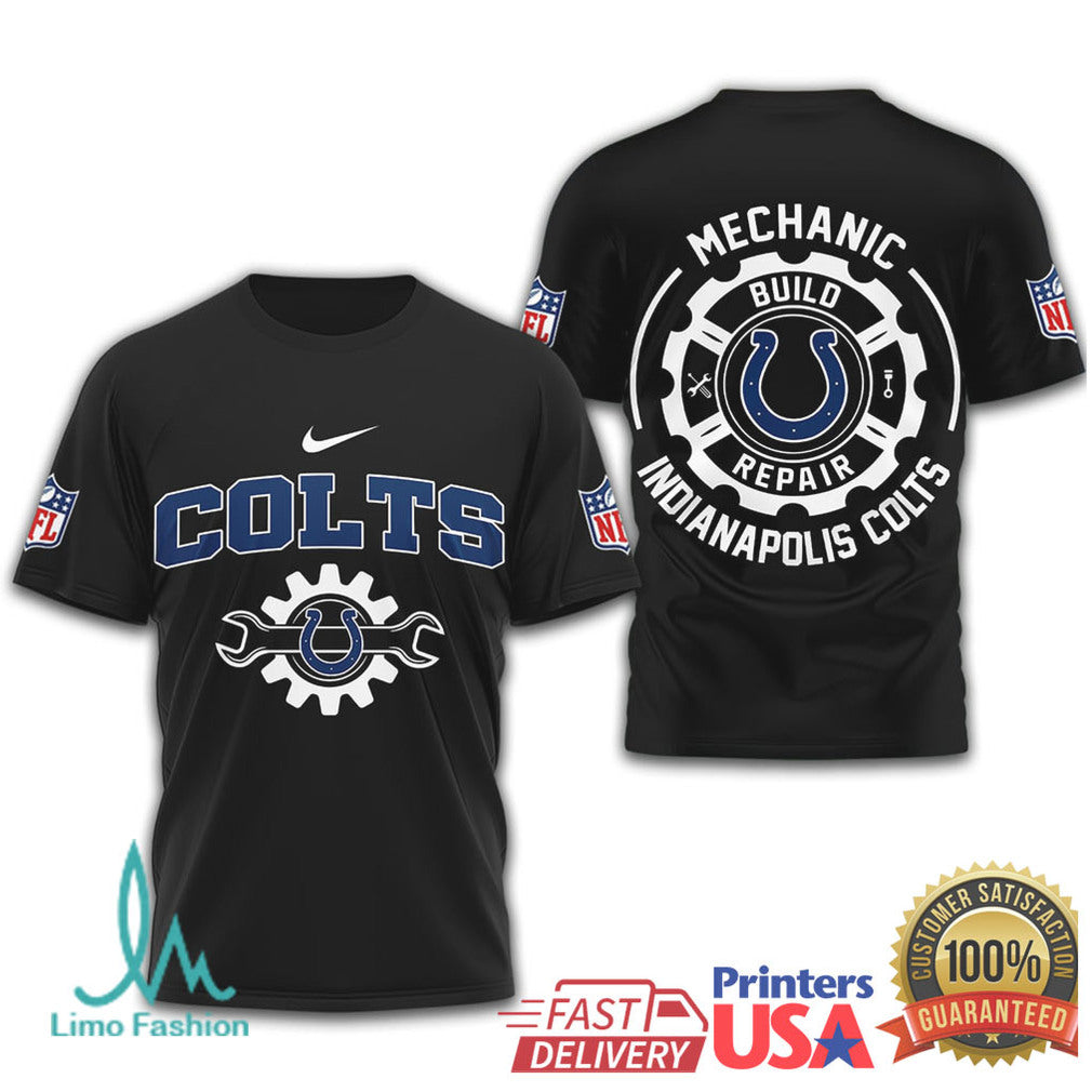Indianapolis Colts Mechanic Build Repair Nfl Tshirt - Limotees LLC