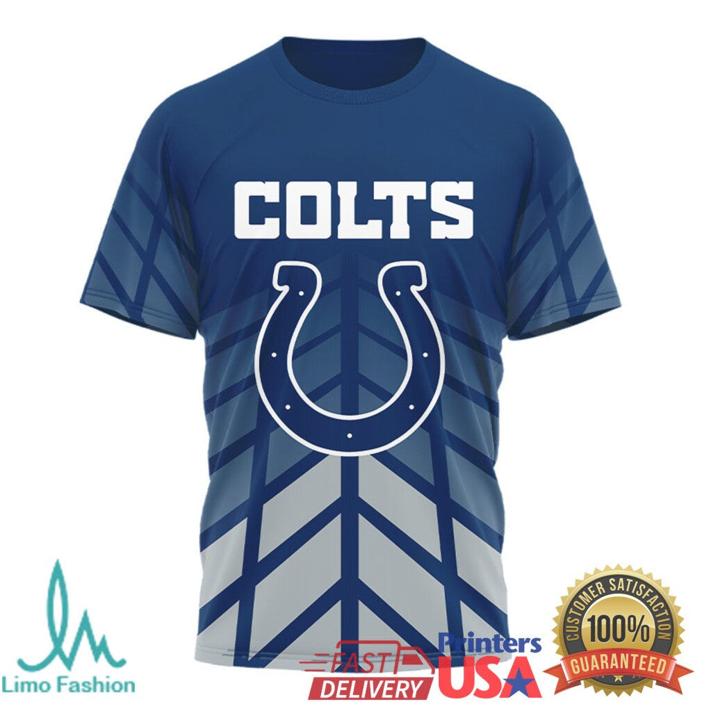 Indianapolis Colts NFL FLAG Play Football Sublimated T Shirt - Limotees LLC