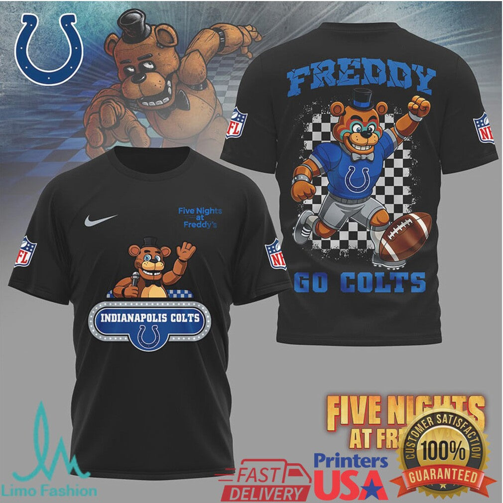 Indianapolis Colts Official NFL Five Nights at Freddy's 3D Shirt - Limotees LLC