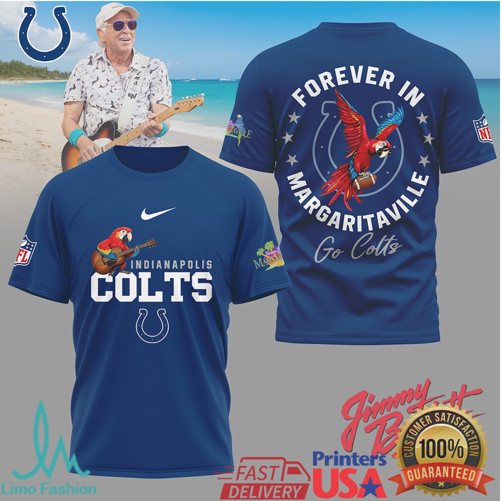 Indianapolis Colts Official NFL Forever in Margaritaville 3D Shirt - Limotees LLC