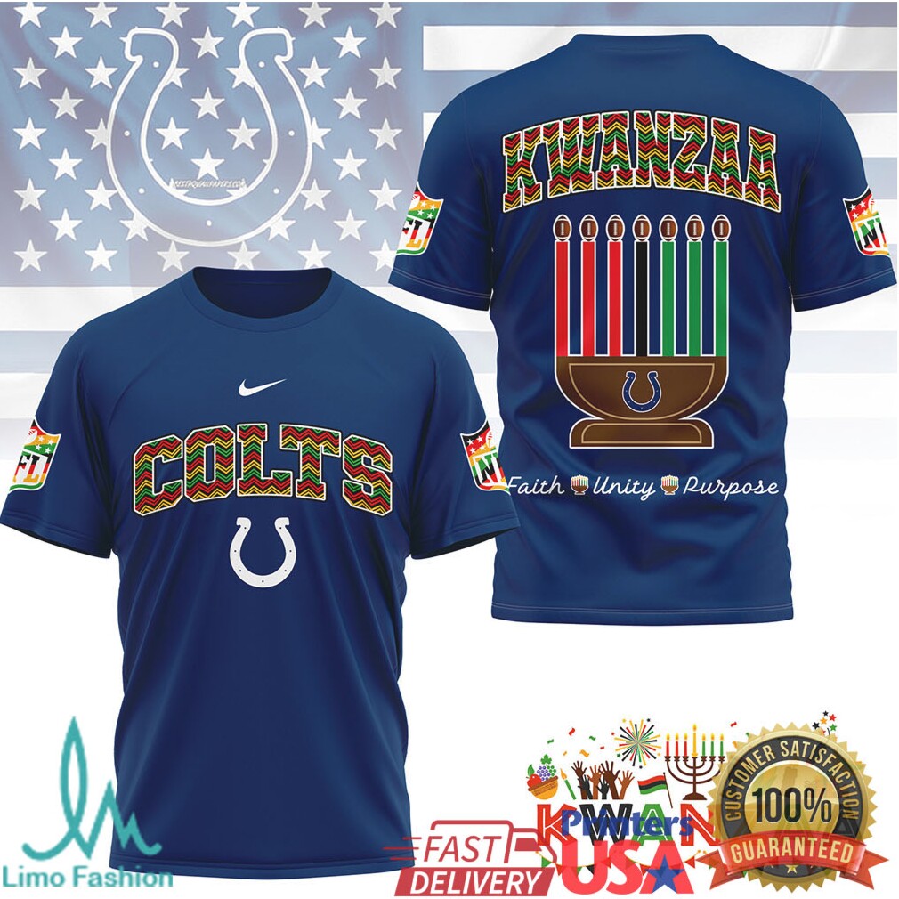 Indianapolis Colts Official NFL Kwanzaa Pride 3D Shirt - Limotees LLC