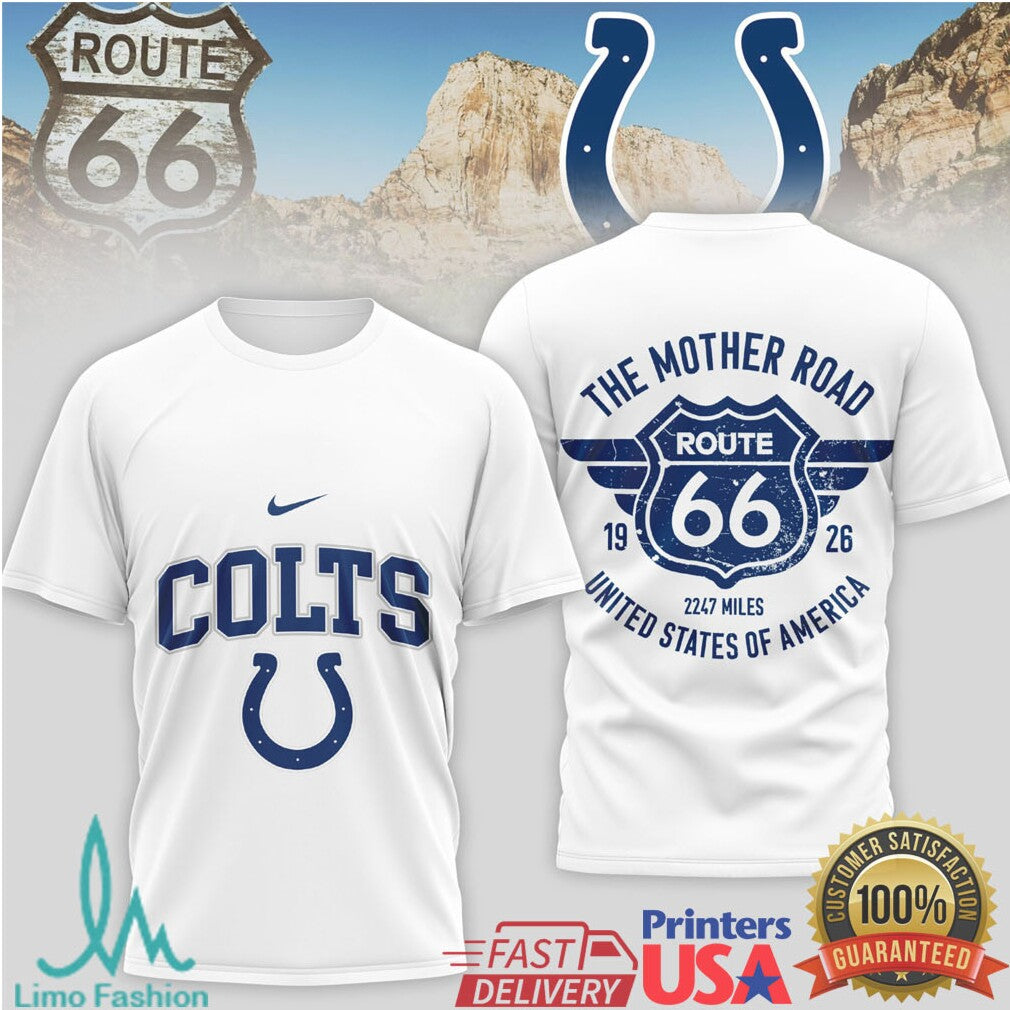 Indianapolis Colts Official NFL Route 66 3D Shirt