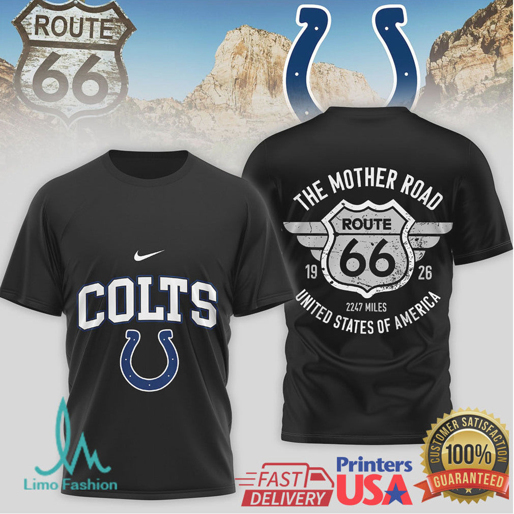 Indianapolis Colts Official NFL Route 66 3D Shirt
