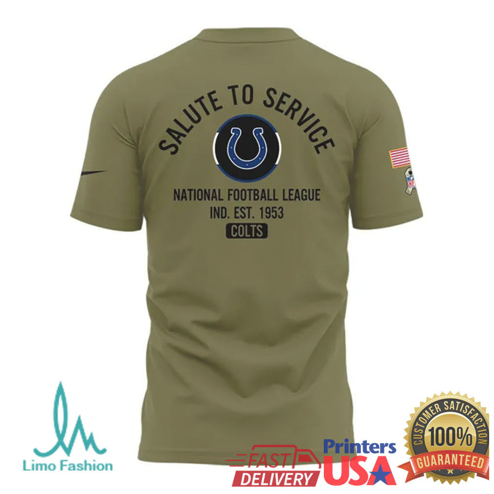 Indianapolis Colts Salute To Service Military Appreciation Performance T Shirt - Limotees LLC
