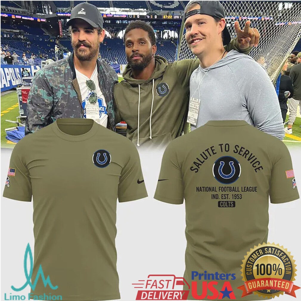 Indianapolis Colts Salute To Service Military Appreciation Performance T Shirt - Limotees LLC