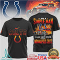 Indianapolis Colts Simple Man Hot Rod Racing Black T Shirt - Limotees LLC