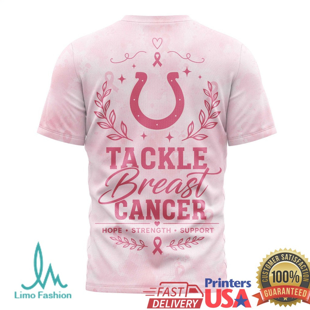 Indianapolis Colts Tackle Breast Cancer Awareness Pink T Shirt - Limotees LLC